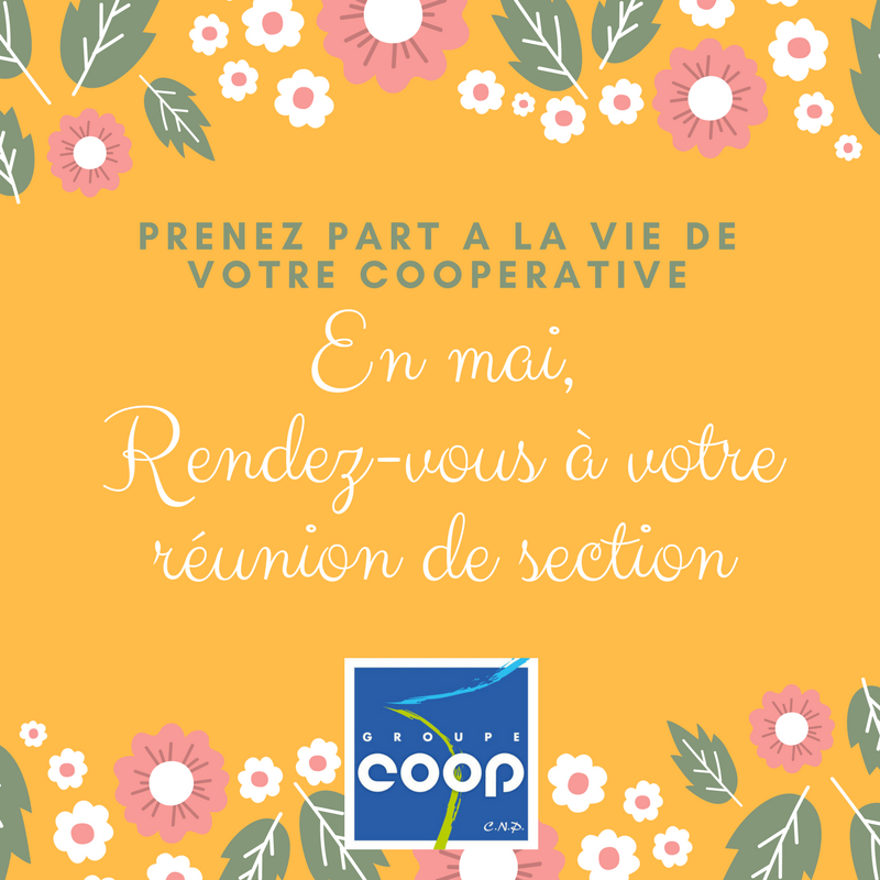 Réunion de section mai 2023 Groupe Coop